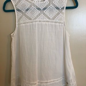 Roxy White embroidery Top